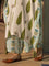Lotus Meadow Slub Hand Block Print Palazzo Pants