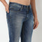 Vintage Worn Out Look Slim Crop Fit Jeans