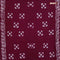 Batik cotton saree wine with allover sequin work & batik butta prints and printed lace work border