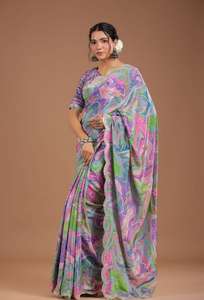 Multi Color Saree