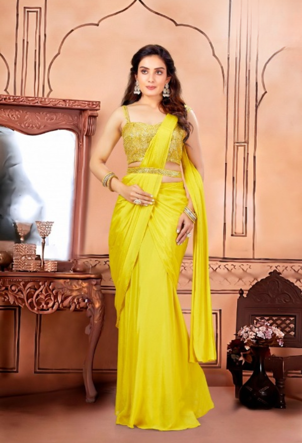 Yellow with drape