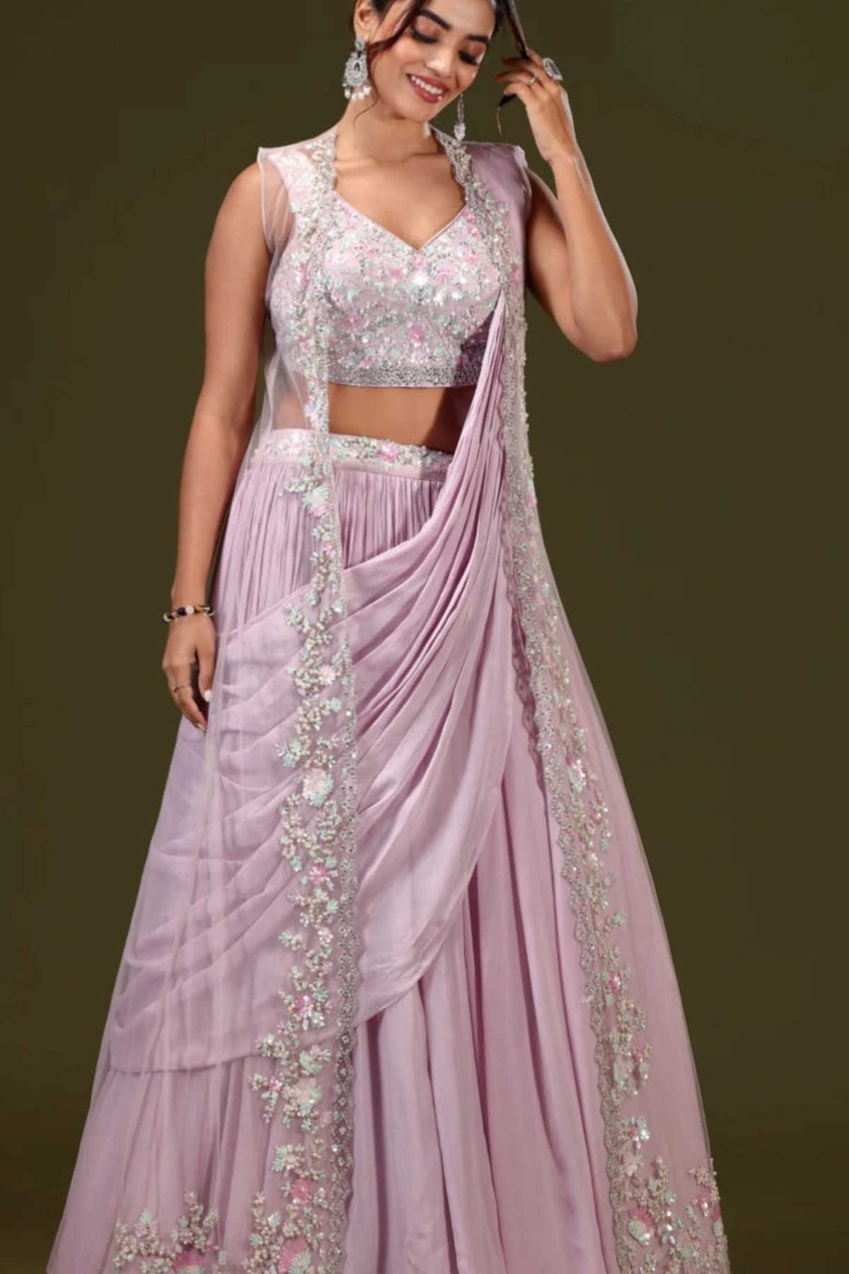 Lailac Lengha With Jacket