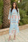 Blue Ikkat Lace Trim Straight Kurta