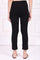 Black Solid Straight Pant