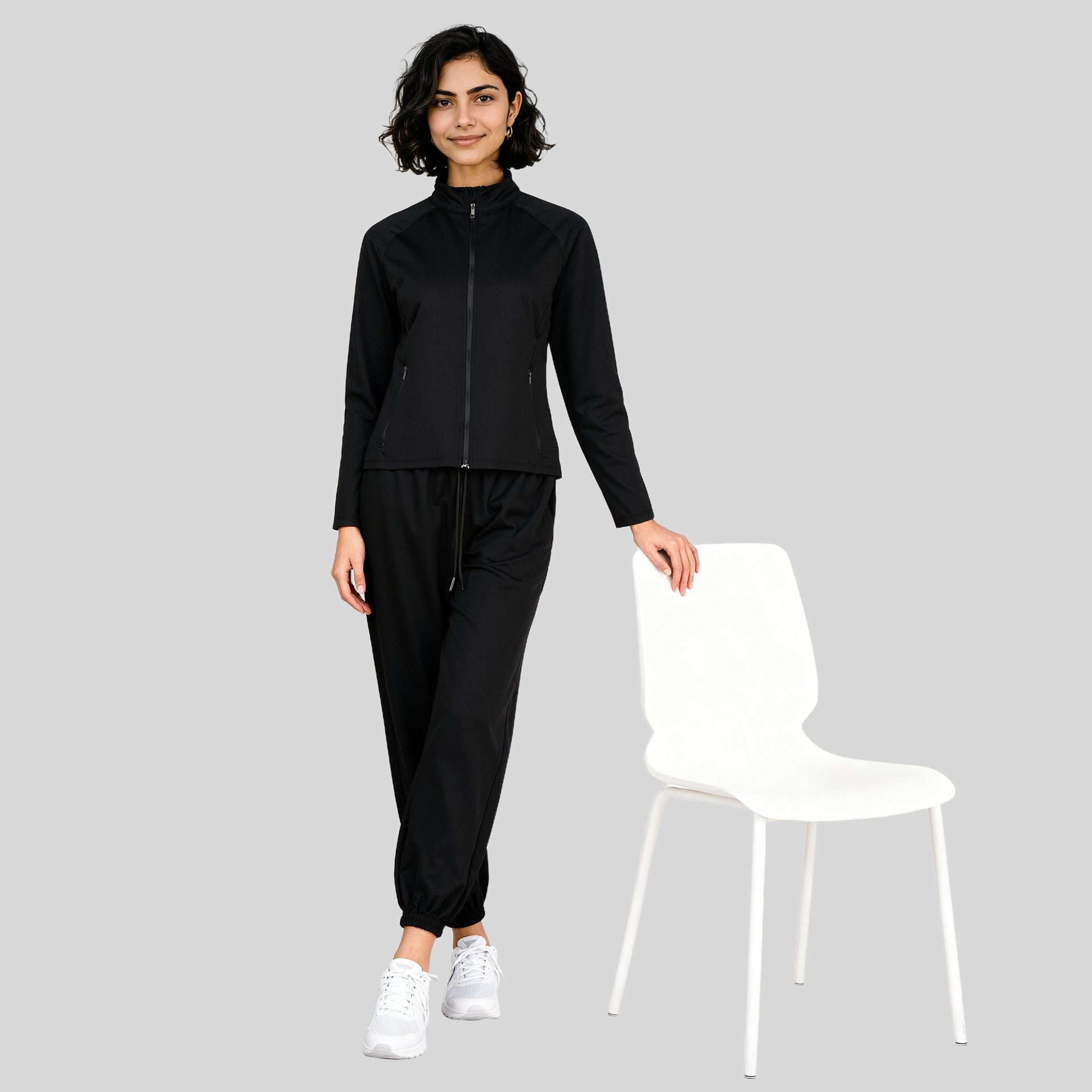 Air Dry High Rise Active Joggers With Patch Pockets