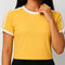 Young Women Athleisure Tee With Tie Detail On Sleeve
