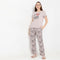 Ankle Length Straight Fit Animal Print Lounge Pyjamas
