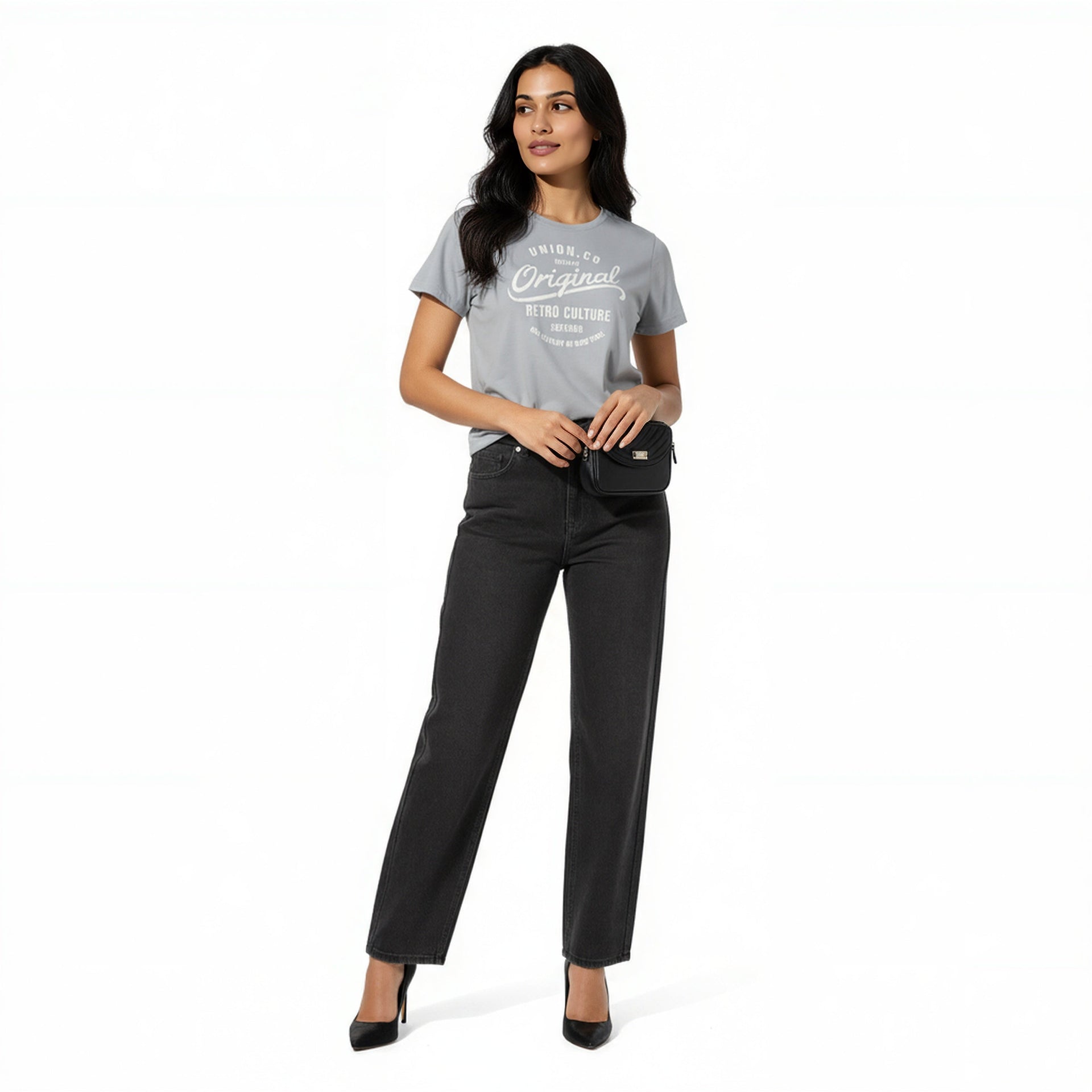 Cotton Graphic Crew Neck T-Shirt