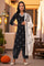Black Bandhani Printed Pure Cotton Kurta, Pants and Dupatta Set
