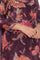 Wine Printed Chinon A-line Kurta, Straight Pant and Dupatta Set