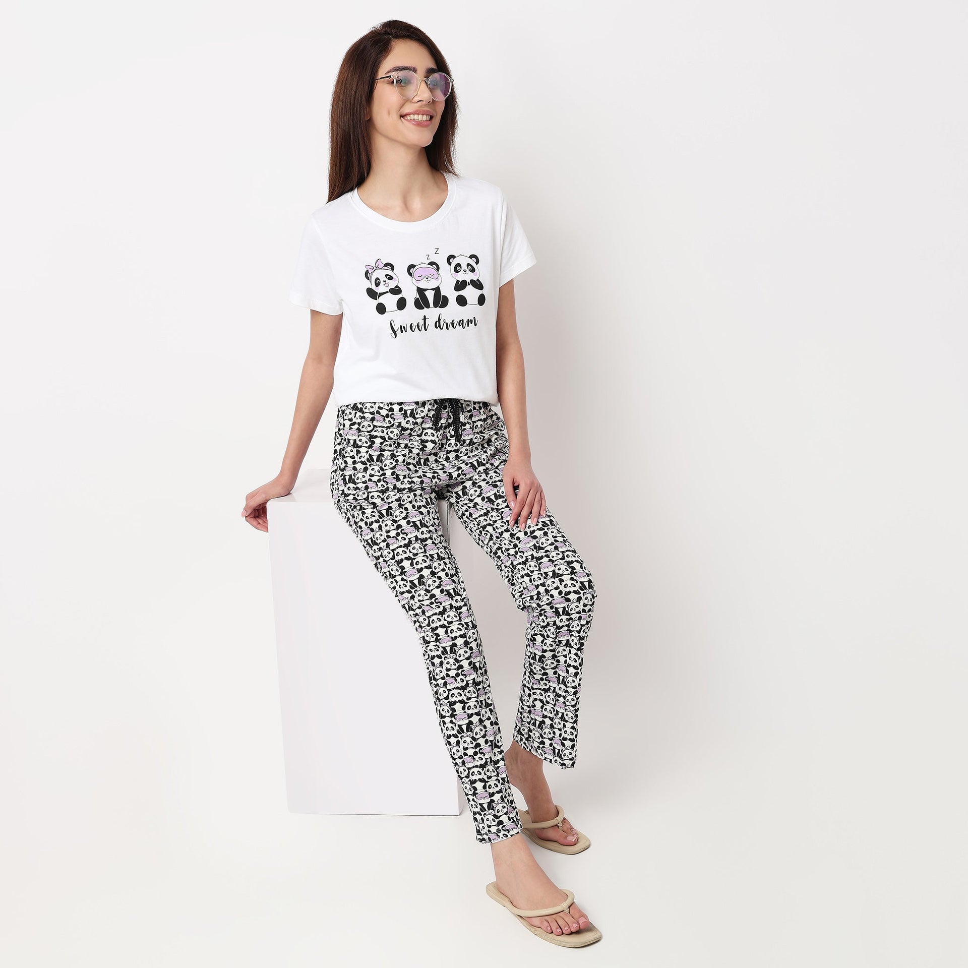 Cotton Printed Lounge T-Shirt