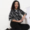 Abstract Printed Full Sleeve Top