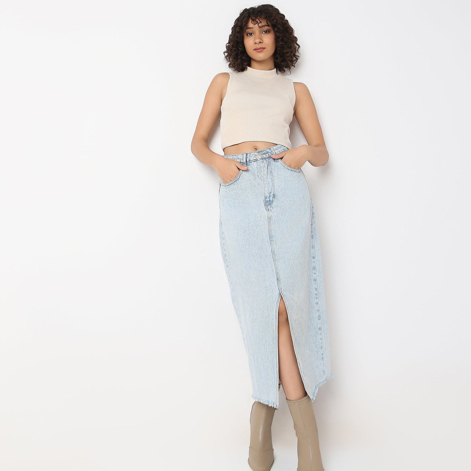 Betty Mock Neck Tank Top