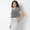 Betty Cropped Boxy Fit Fashion Tee With Half Sleeve