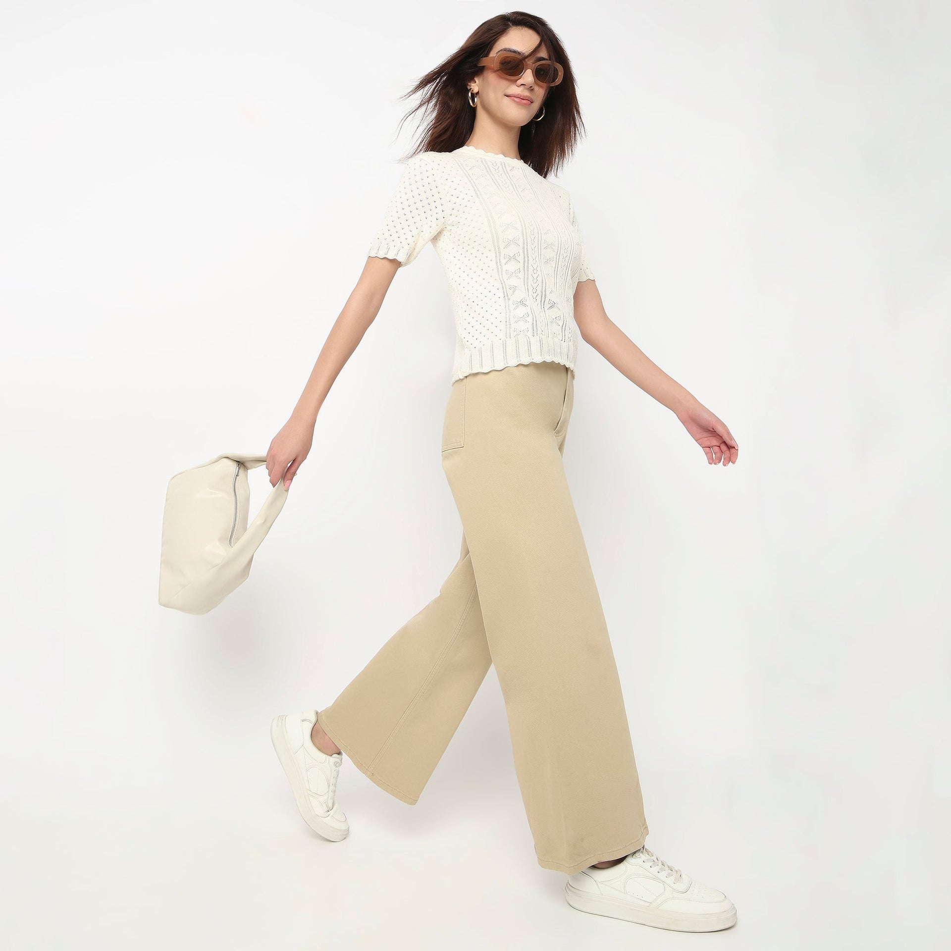 Cotton Flat Knit Top