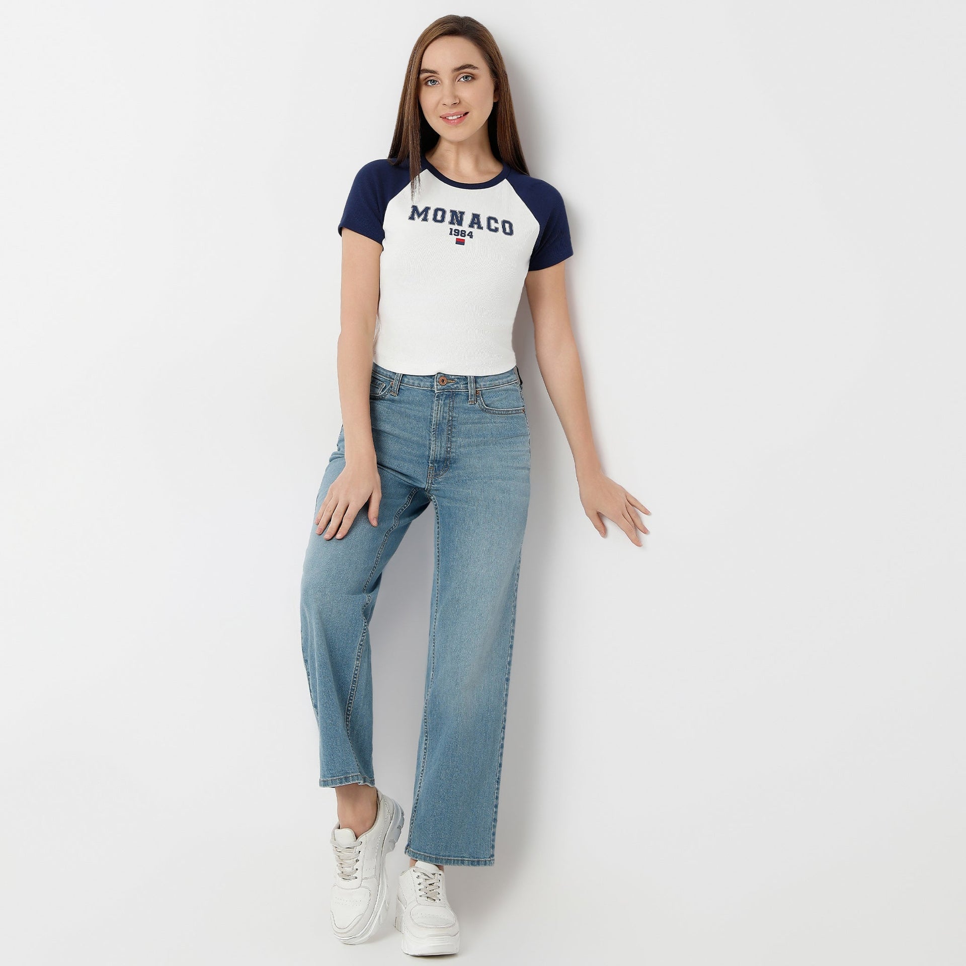 Betty Graphic Fitted Crop T-Shirt