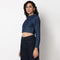 Cotton Cropped Denim Shirt