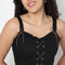 Corset Top With Criss Cross Detailing At Front