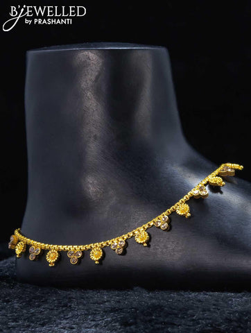 Antique anklet with stone