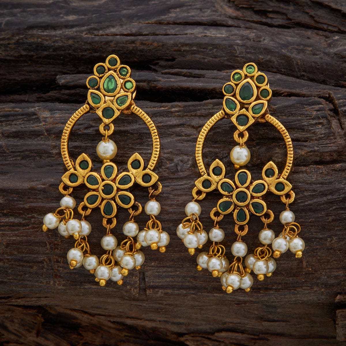 Buy Kushal's Fashion Jewellery Gold Plated Antique Classic Jhumkas -  Earrings for Women 26126610 | Myntra