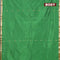 Arani semi silk saree green with zari woven buttas and small zari woven border