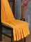 Arani semi silk saree mango yellow with allover zari weaves in borderless style