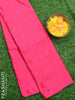 Arani semi silk saree pink with copper zari wovern butta weaves in borderless style