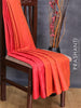 Arani semi silk saree red with allover copper zari weaves in borderless style
