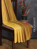 Arani semi silk saree yellow and dual shade of maroon with allover copper zari weaves in borderless style