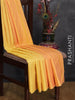 Arani semi silk saree yellow and dual shade of yellowish pink with allover copper zari weaves in borderless style