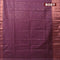 Bamboo silk saree deep wine shade with copper zari woven buttas and copper zari woven border