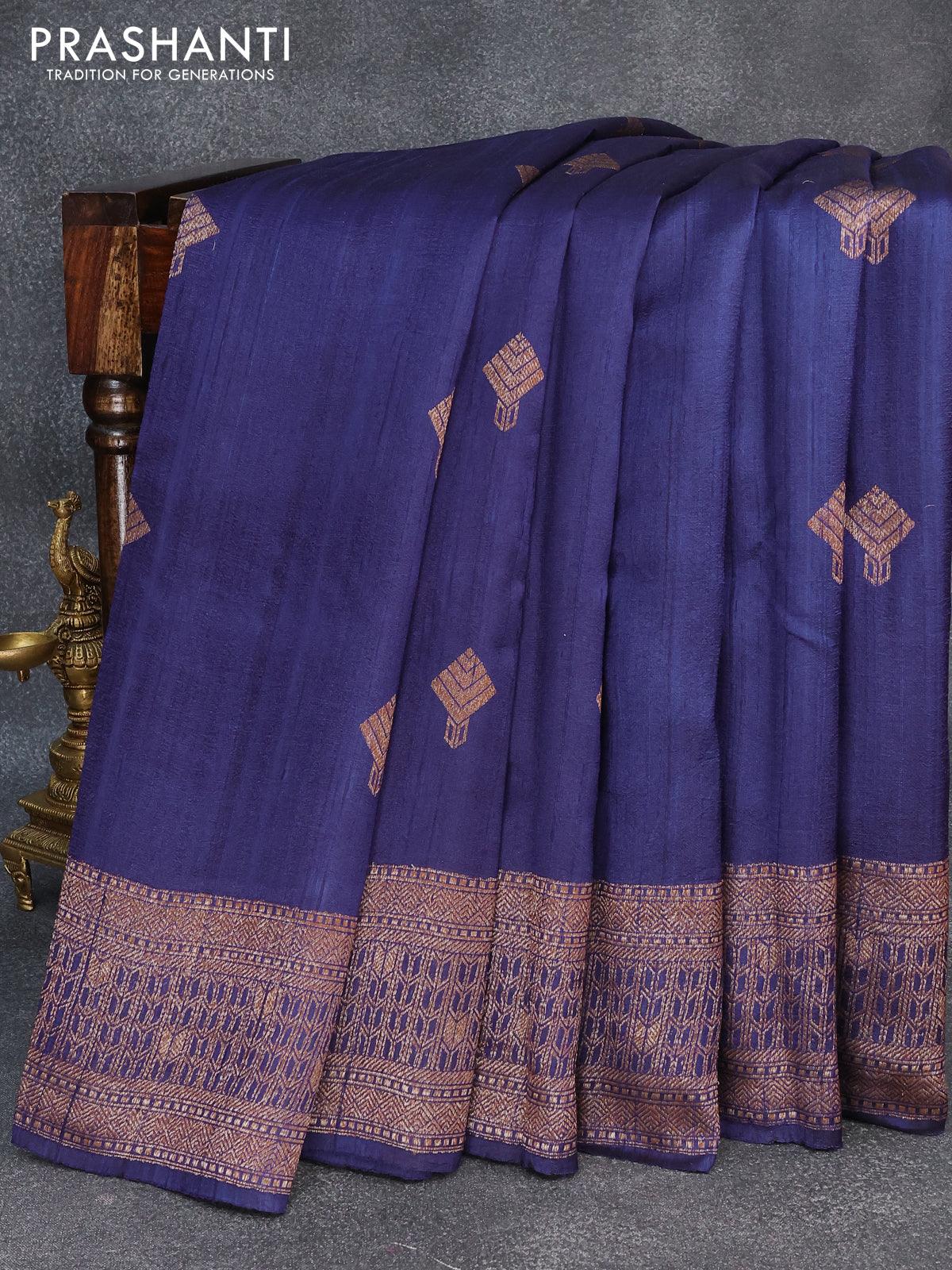 Buy grey banarasi raw silk saree online on Karagiri | BUY NOW – Karagiri  Global