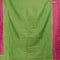 Banarasi semi silk saree green and magenta pink with allover zari weaves and zari woven border