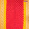 Bandhani saree red and yellow with bandhani prints and banarasi style mina border