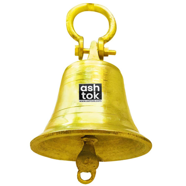 Brass Temple Pooja Bell  Brass Bells for Pooja Mandir – Ashtok
