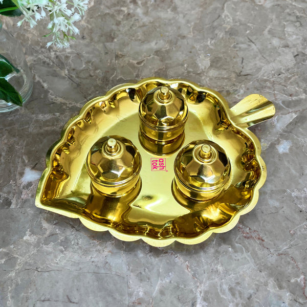Brass Sindoor Kum Kum Box, Bharani Gifts Dots And Stripes Design Kumku –  Cherrypick