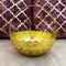 Gift Basket Gold Coated Flower Basket with Handle (Dia 8 Inches)