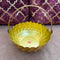 Gift Basket Gold Coated Flower Basket with Handle (Dia 10 Inches)