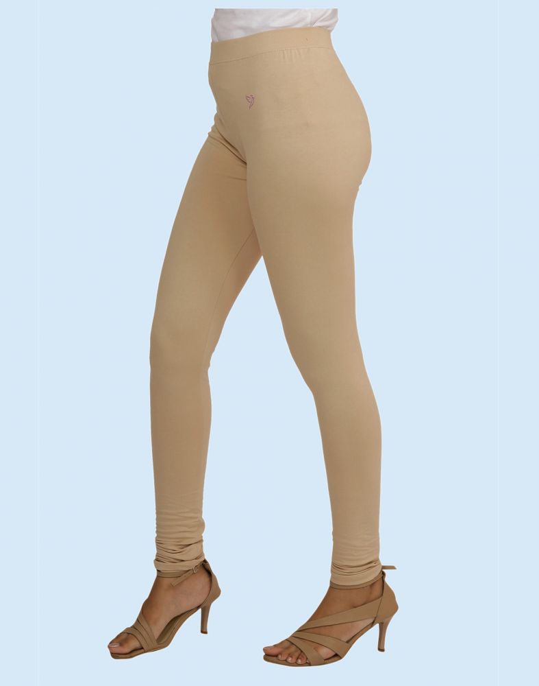 Buy De Moza Women Beige Solid Cotton Blend Ankle Length Western Wear Legging  (L) Online at Best Prices in India - JioMart.