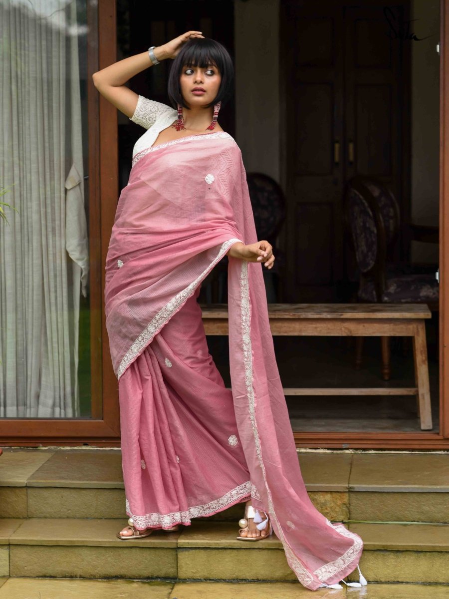 Pink Saree - Buy Pink Colour Sarees Online At Best Prices – Koskii