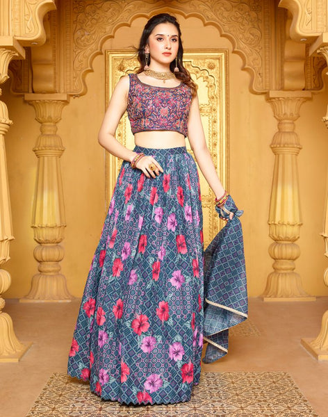 Pure Silk Lehenga Blouse Set for Women/crop Top & Long Skirt/ Bridal Lehenga  Choli Set/indian Designer Lehenga/blouse, Lehenga Dupatta - Etsy