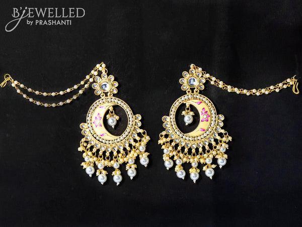Buy Double Peacock Green Chandbali Earrings | Imitation Jewelry Earrings –  Nithilah