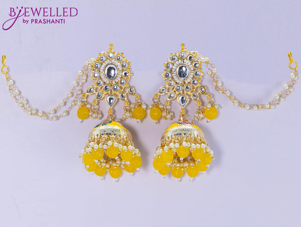 Buy Yellow Brass Earrings (1N) for INR399.00 | Rangriti