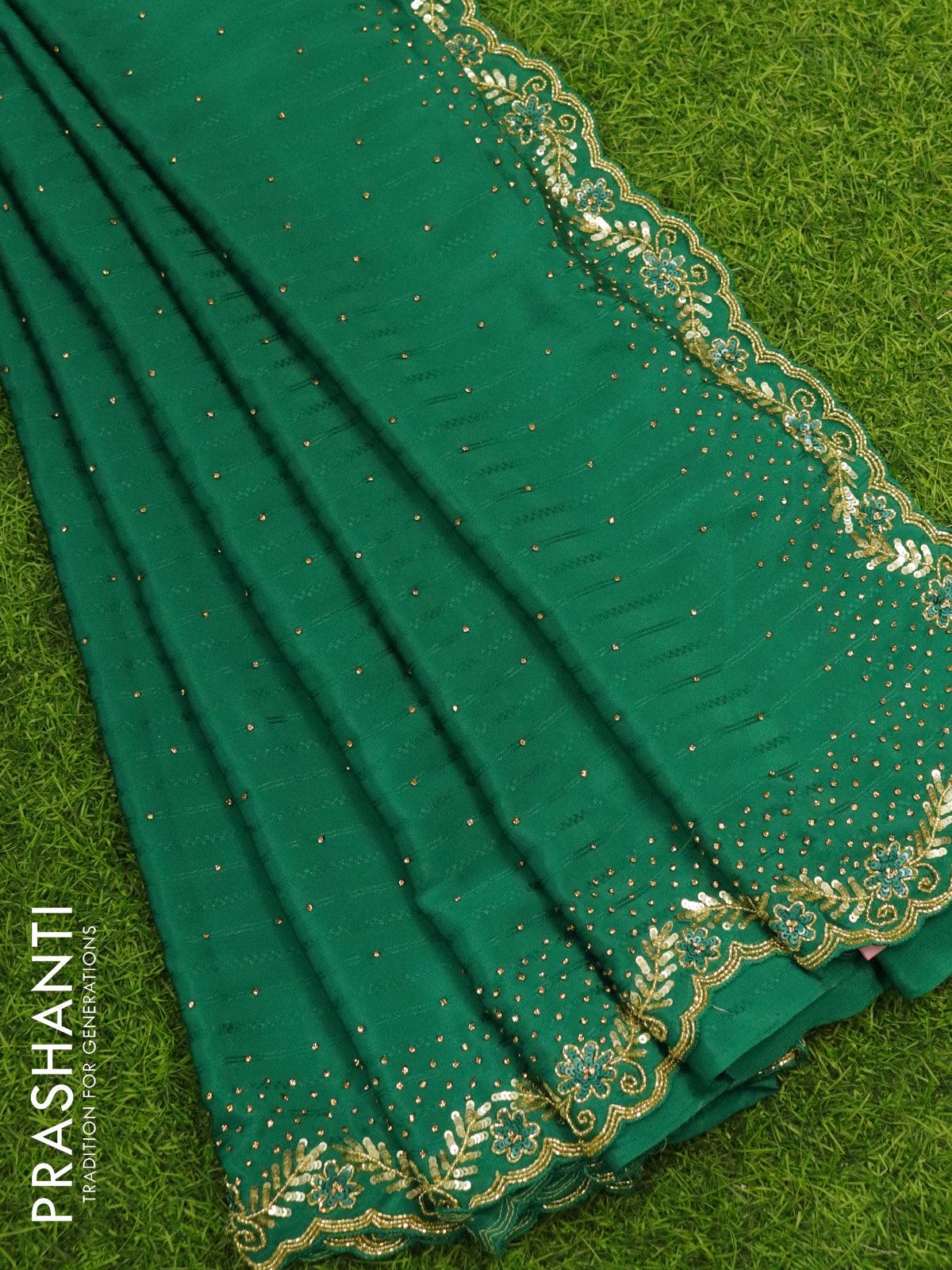 Buy SM TRENDZ Solid/Plain Bollywood Georgette, Cotton Silk Pink Sarees  Online @ Best Price In India | Flipkart.com