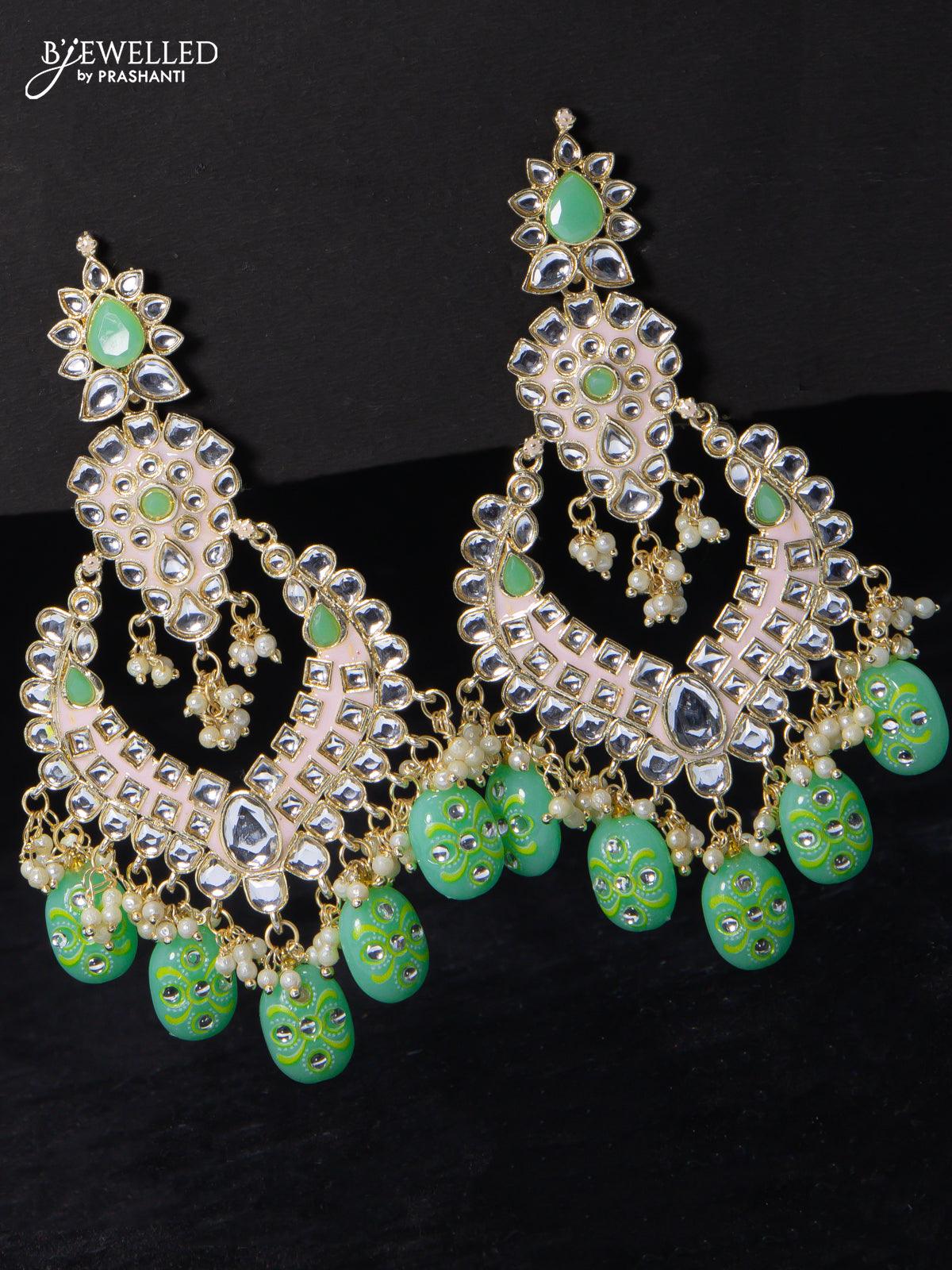 Shining Diva Fashion Stylish Gold Plated Dangler Earrings for Women (Pink,  10097er) : Amazon.in: Fashion