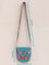 Floral Turquoise Block Printed Sling Bag