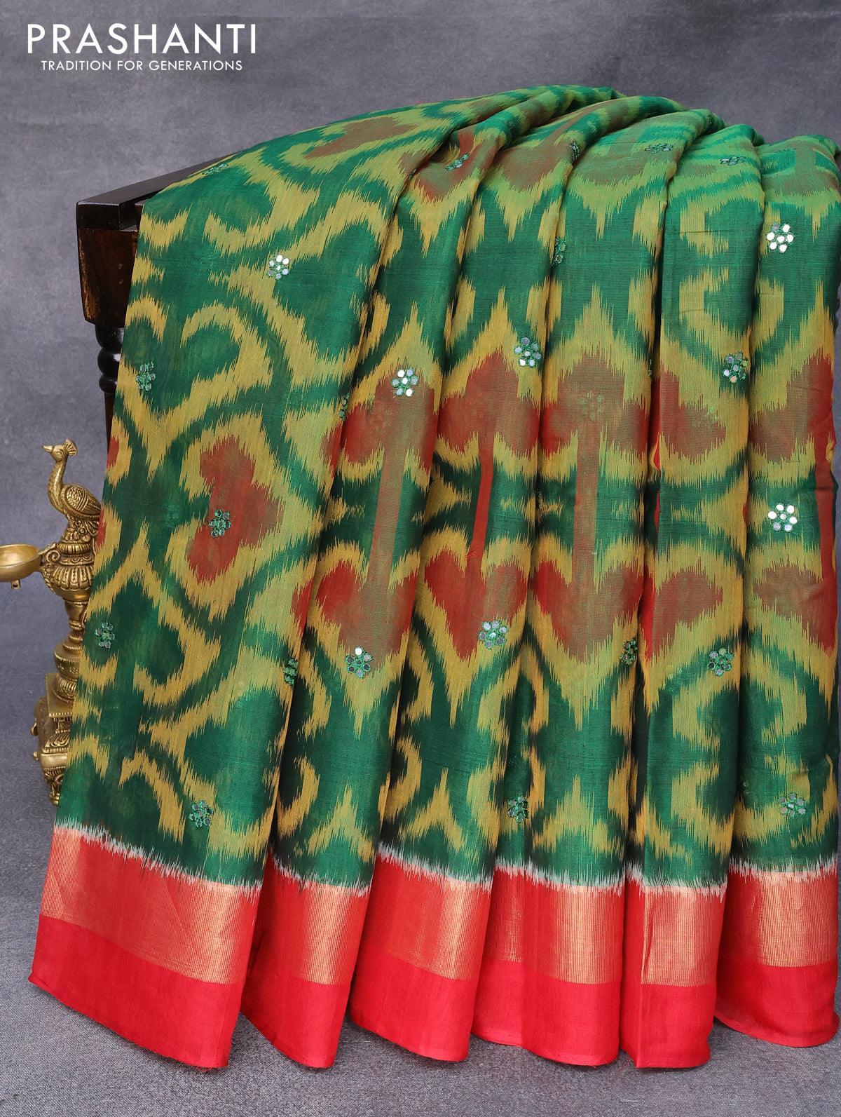 Ikat silk sales cotton sarees