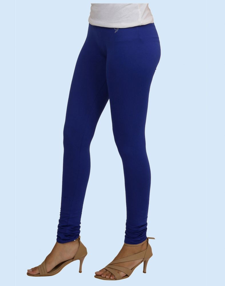 Ladies Blue Cotton Lycra Legging at Rs.120/Piece in tiruppur offer by ESS  ARR Kay Garments