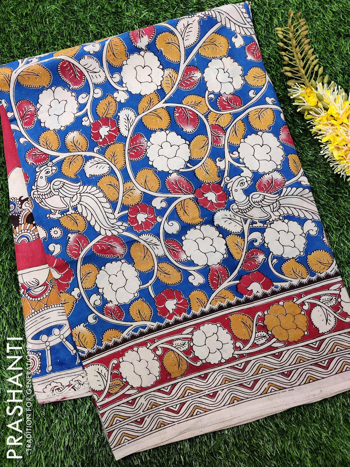 Kalamkari Cotton Sarees – Prashanti Sarees
