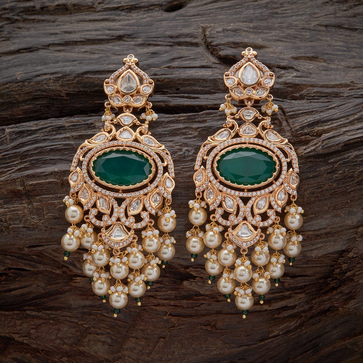 Green Golden Kundan Earrings/indian Wedding Earrings/green Earring/bollywood  Earring/afghani Earring/heavy Jhumki With Chain - Etsy